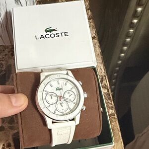 Lacoste White Chronograph Timepiece